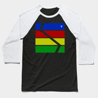 a simple, colorful and minimal design for simple design lovers Baseball T-Shirt